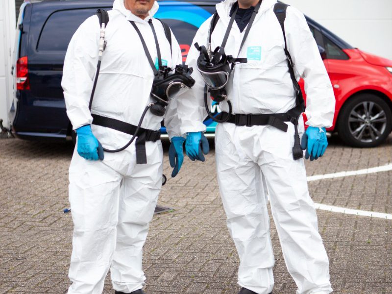 Schoonmakers van het team de Profs