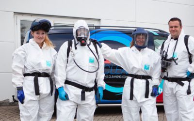 De schoonmakers van de profs en crime scene cleaners