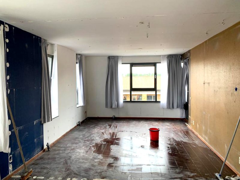 Wietplantage ontruimen en schoonmaken