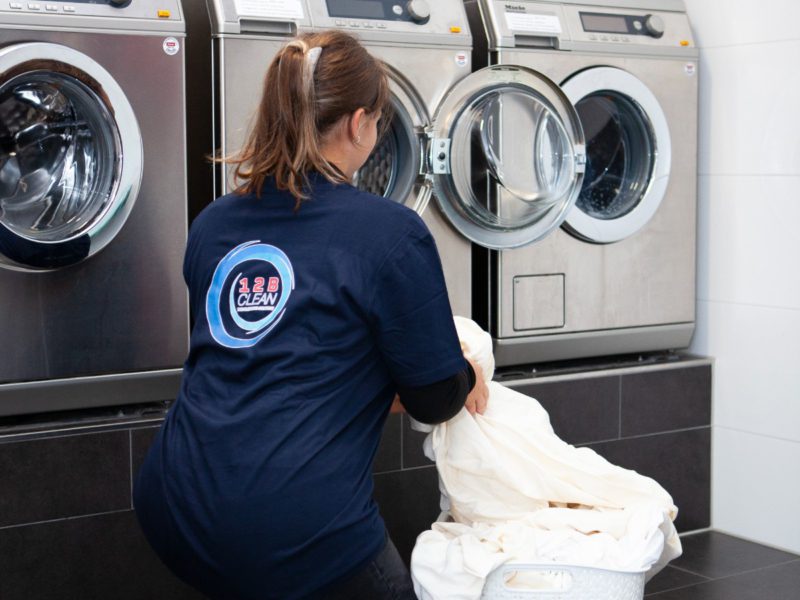 Industriële wasmachines gebruiken