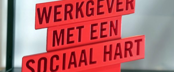 De award van werkgever met een sociaal hart